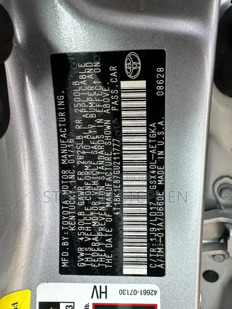 Toyota Avalon 2016 Silver