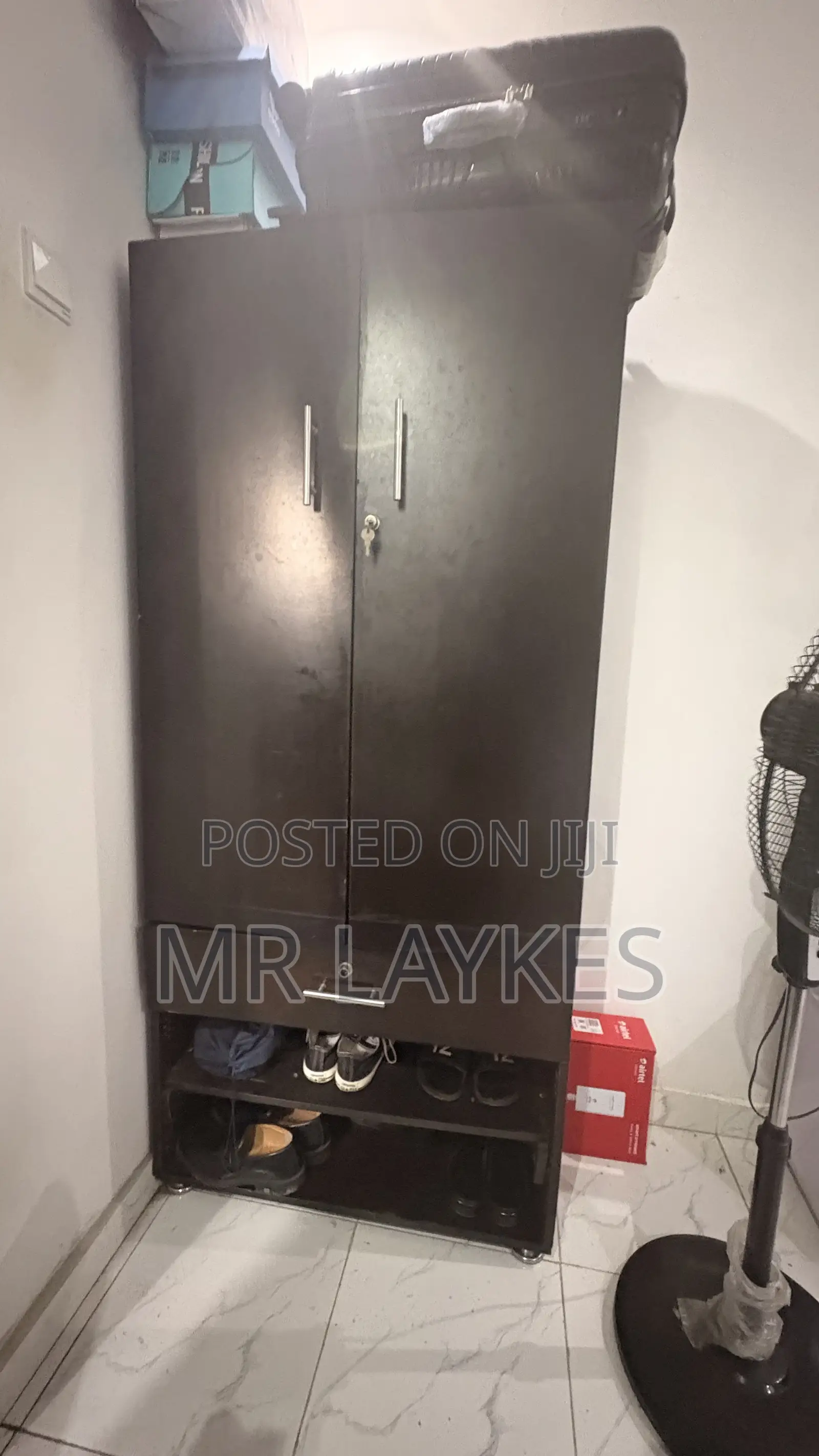 Dark Brown HDF Wardrobe