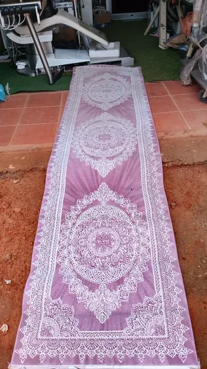 Purple Ornamental Runner Rug