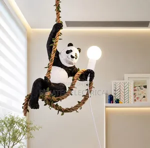 Panda Drop Light Ceiling Lamp – Cute Kids Room Hanging Light