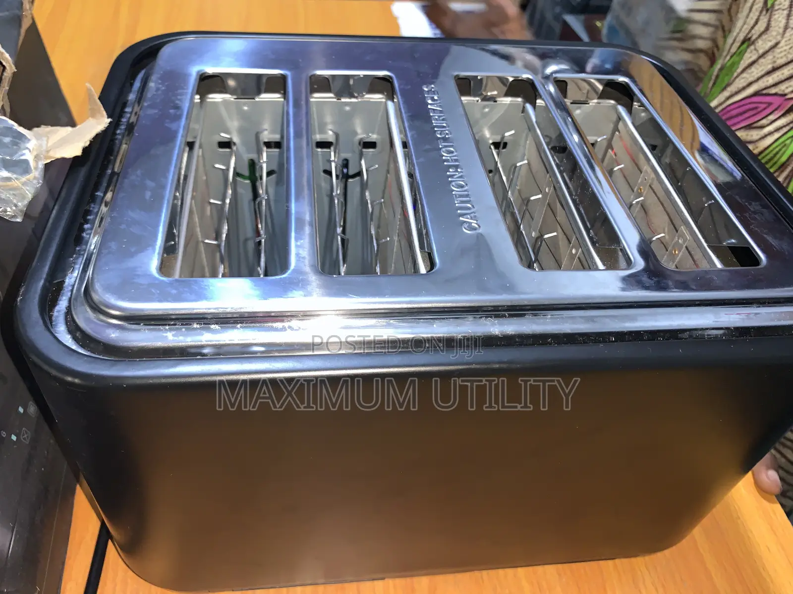 SWAN 4 Slice Matt Black Uk Pop Up Toaster