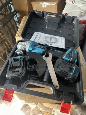 KRTED Cordless Angle Grinder 2 Batteries + Carrying Case