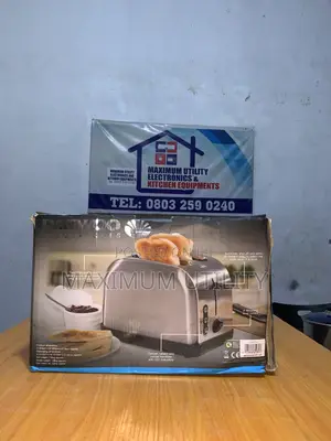 Daewoo 2 Slice 800 Watts Low Energy Consumption Pop Up Toaster