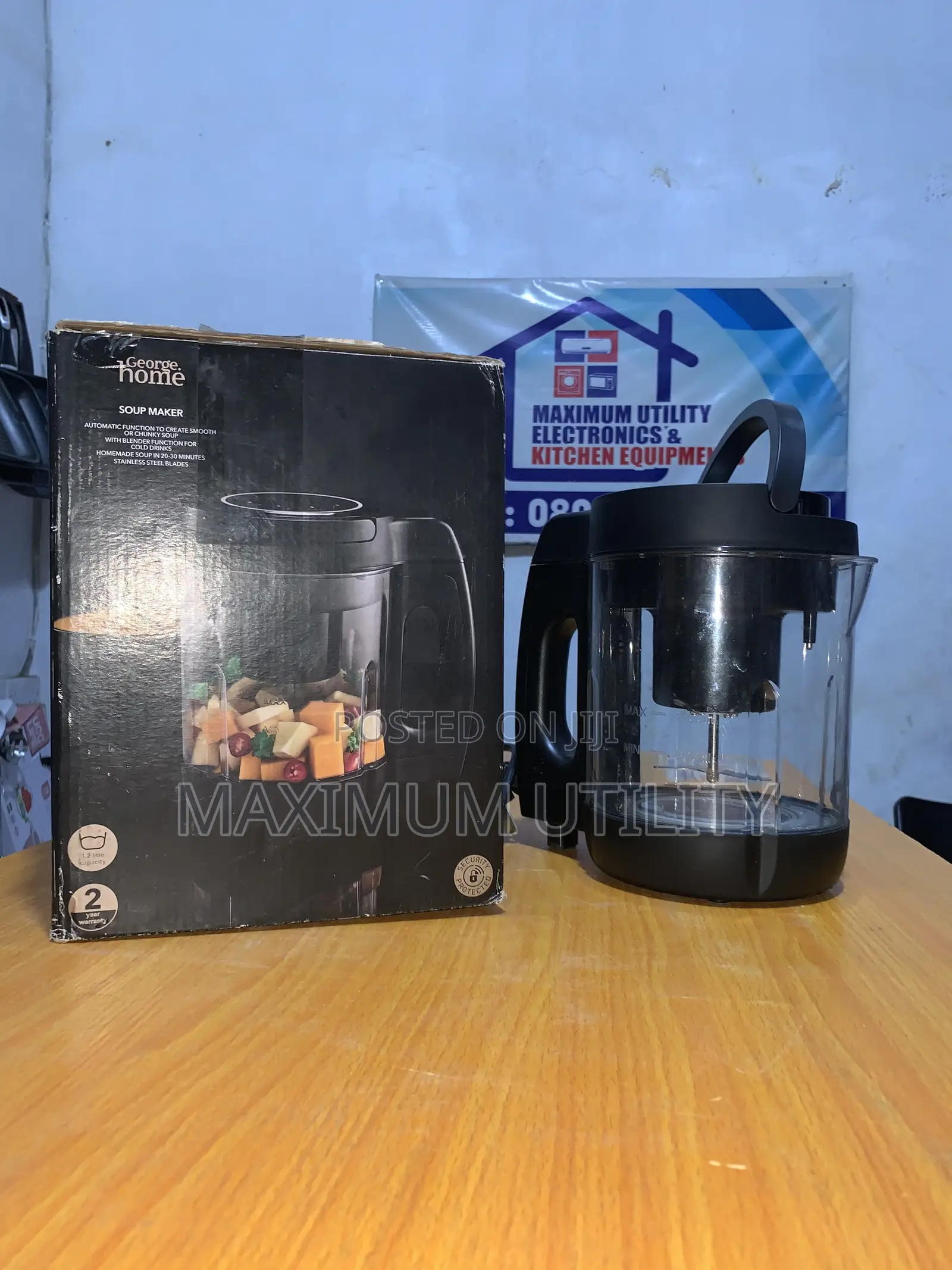 GEORGE HOME 1.2 Liters Transparent Soup Maker