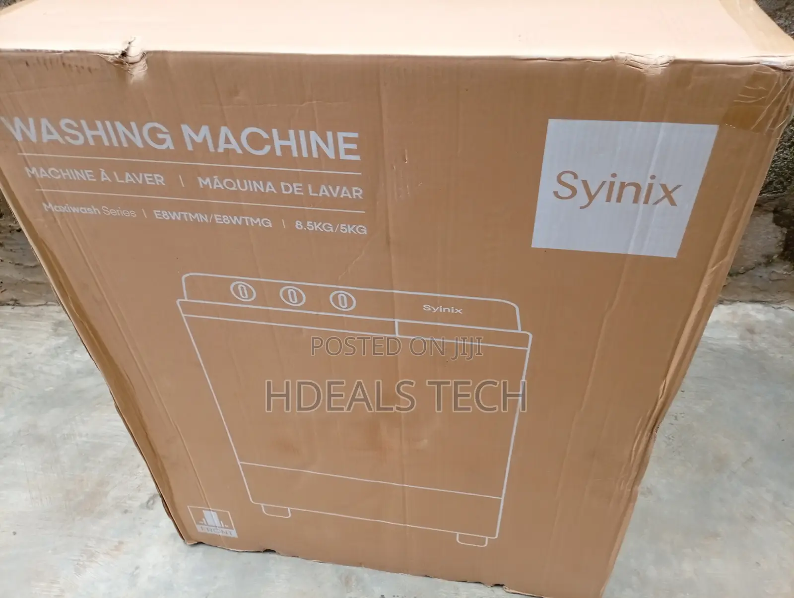 SYNIX Top Load Washing Machine 8KG – Spacious Capacity
