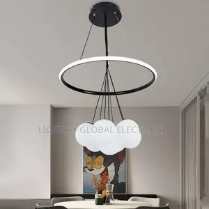 Led Dropping Ball/Ring Chandelier