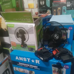 Rechargeable Tabletop Fan With Two Batteries
