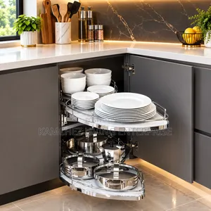 Premium Kitchen Corner Pull-Out Pot Rack