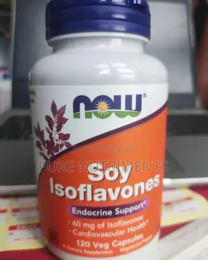 NOW Foods Soy Isoflavones 60 Mg Isoflavones – 120 Veg Capsules