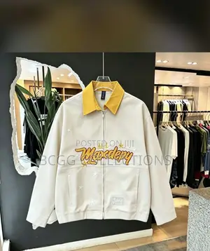 Oversized Embroidery Varsity Jacket-Maxdepy 1987⁠