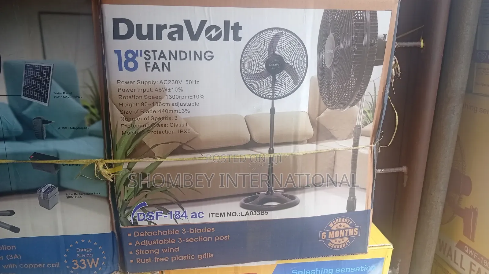 Duravolt 18" Standing Fan