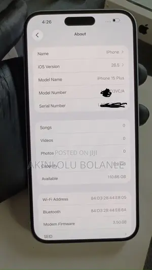 Apple iPhone 15 Plus 128 GB White