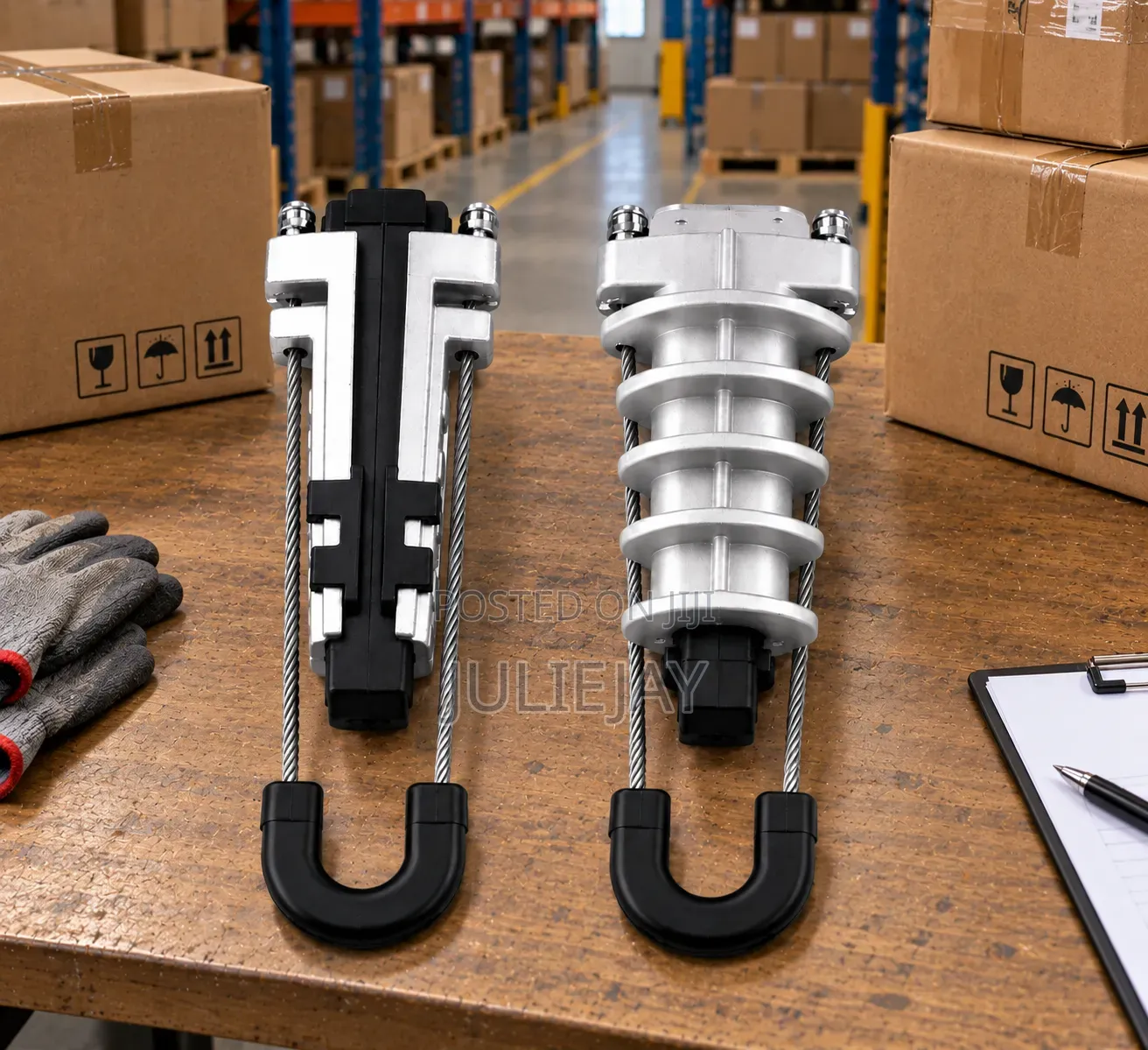 Tension Clamp for Fiber Optic Connection
