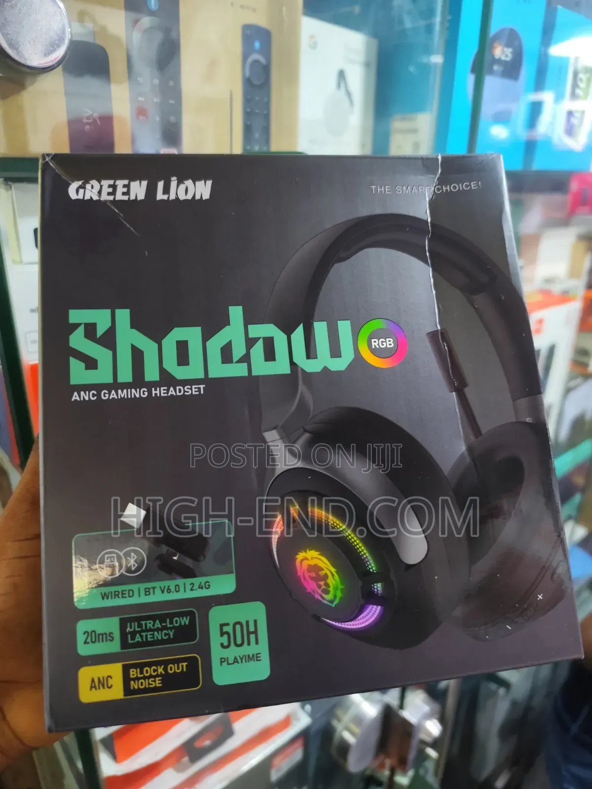 Green Lion Shadow Anc Gaming Wireless Headphone (GL-HP52)