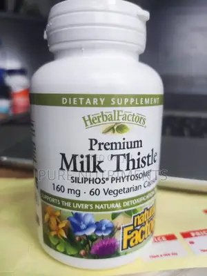 Natural Factors Herbal Factors Milk Thistle 160 Mg–60 Vegetarian Caps