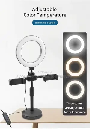 Table Led Light With Phone Holders