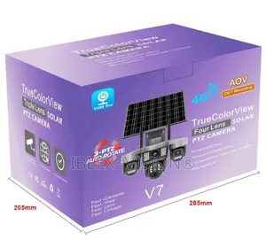 Four Lens Solar PTZ Camera V380 Pro