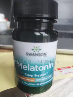 Swanson Melatonin 3mg Caps 60 Veg Caps 100% Drug Free