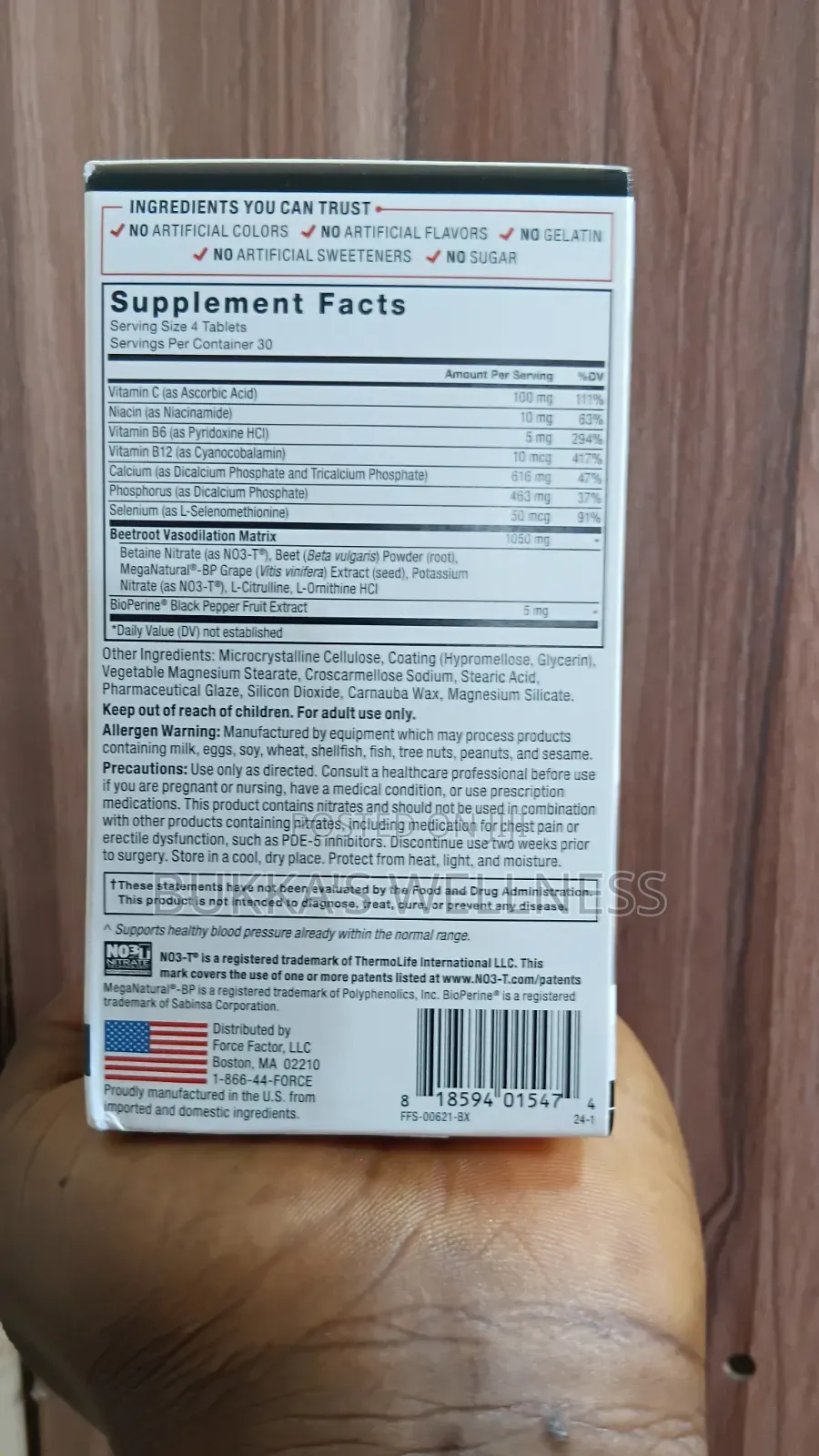 Force Factor Total Beets Tablets – Heart Circulation Support.