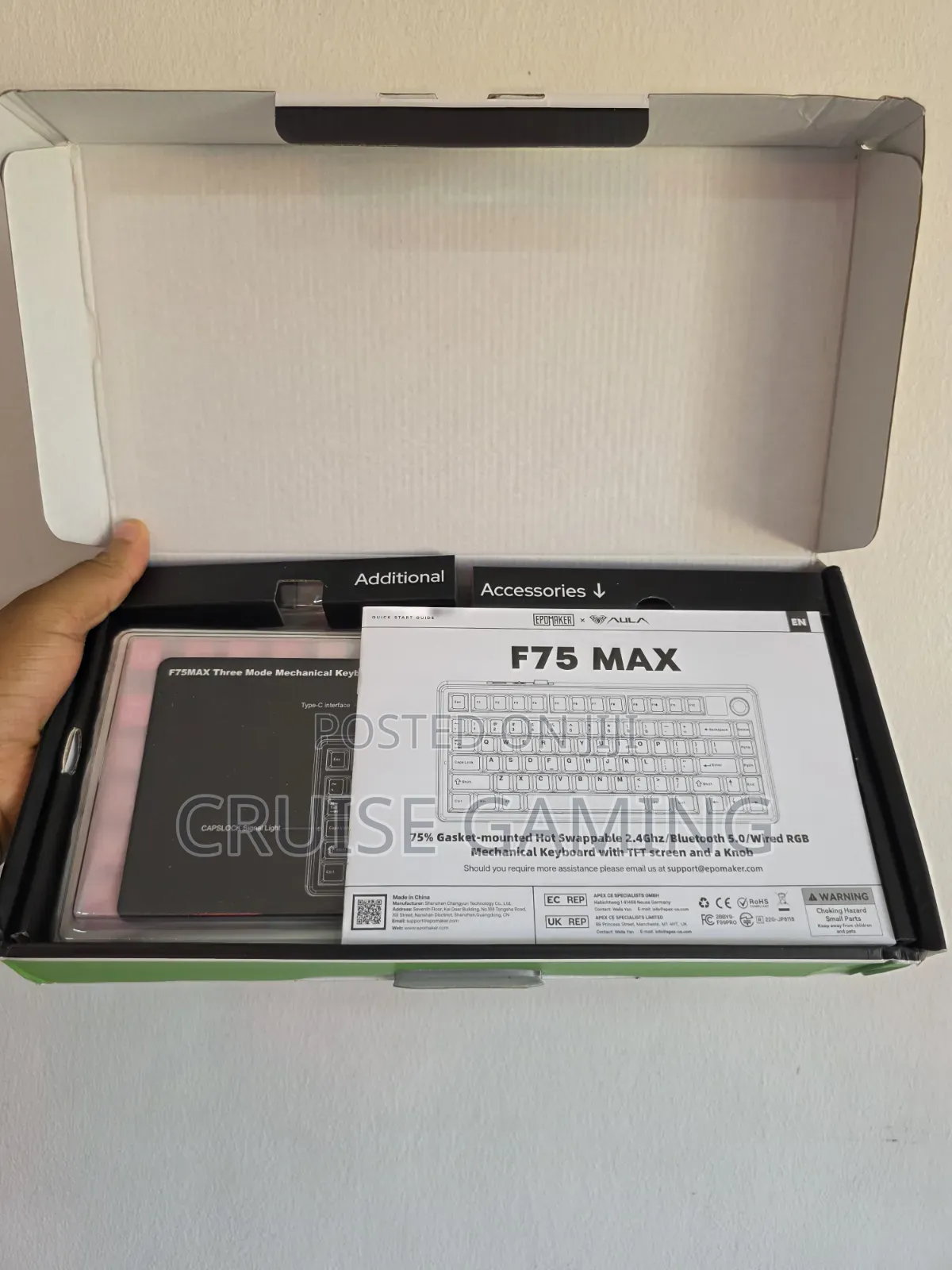 Epomaker X Aula F75 Max Custom Wireless Mechanical Gaming Keyboard