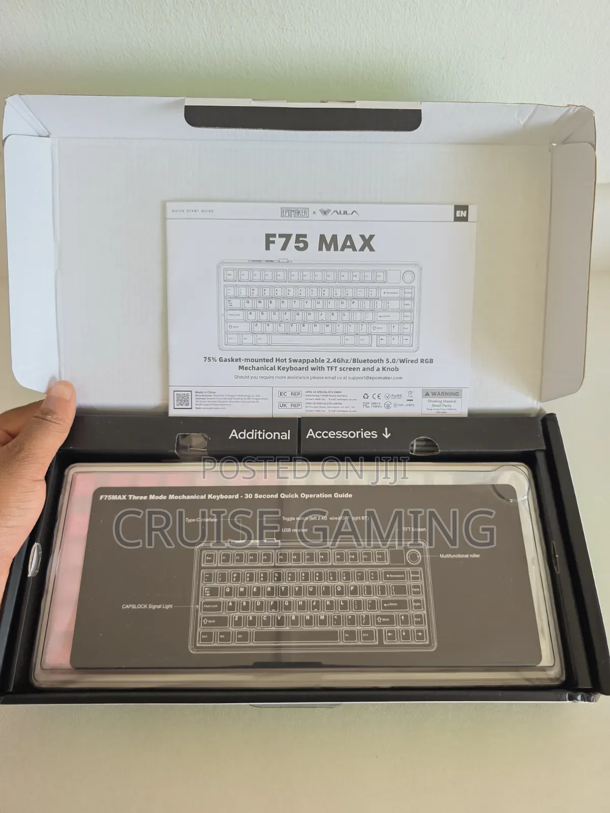Epomaker X Aula F75 Max Custom Wireless Mechanical Gaming Keyboard