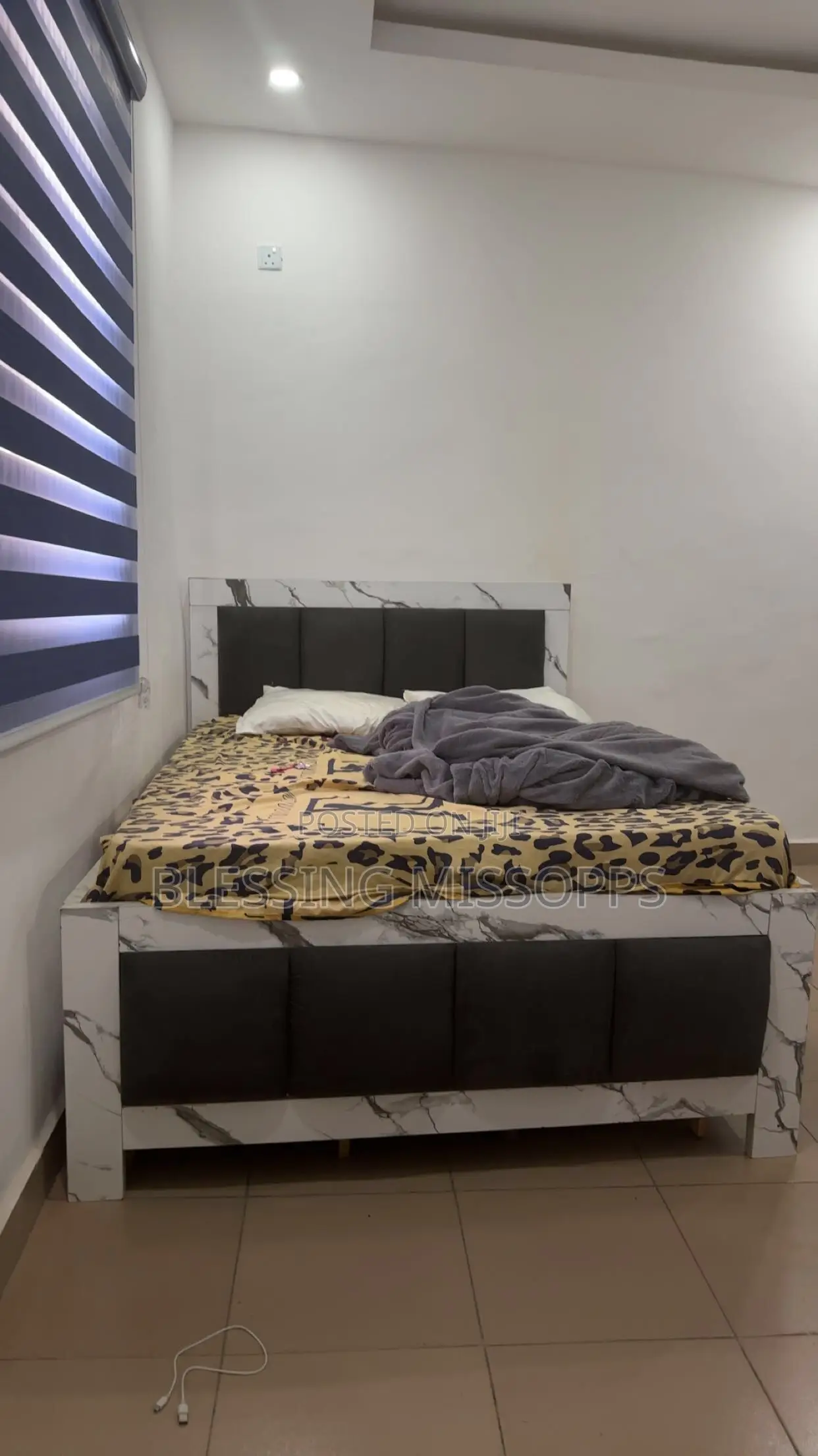 4 by 6 Bed Frame (Marble White)
