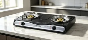 KENWOOD KGC-522B 2-Burner Table Gas Stove Durable Efficient Cooker