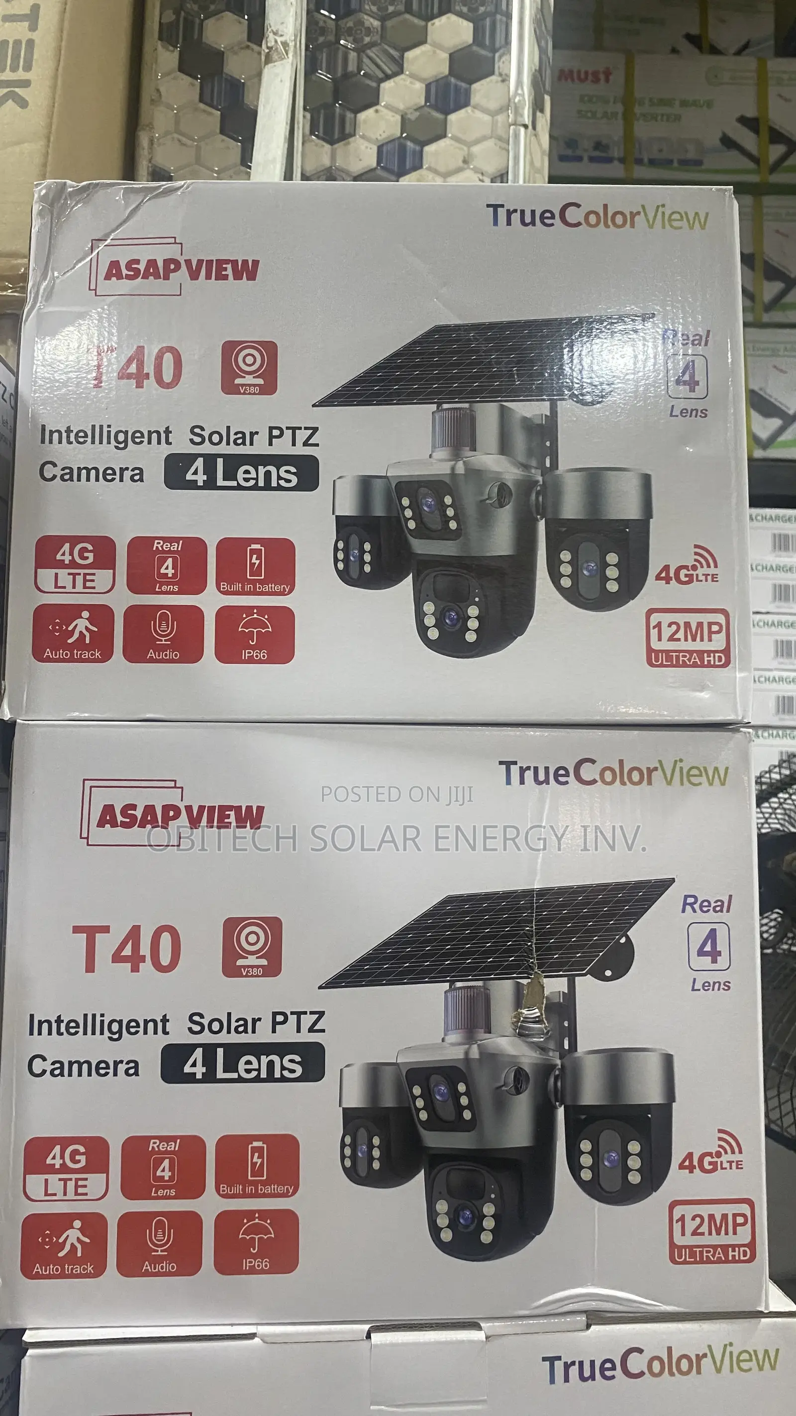 4 Lens Intelligent Solar PTZ Camera