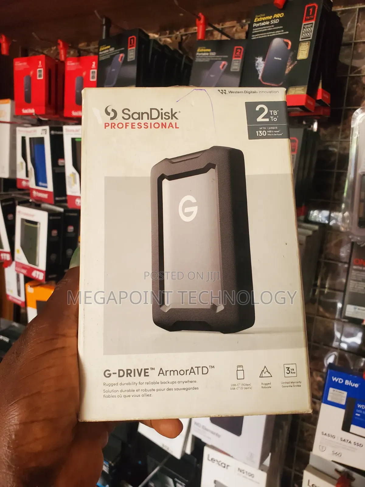 Sandisk Professional 2tb GDrive Armor External Hard Drive