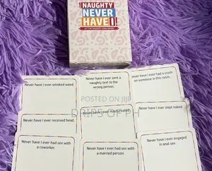 Naughty Never Have I Card Game