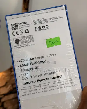 New Tecno Spark 50 128 GB Gray