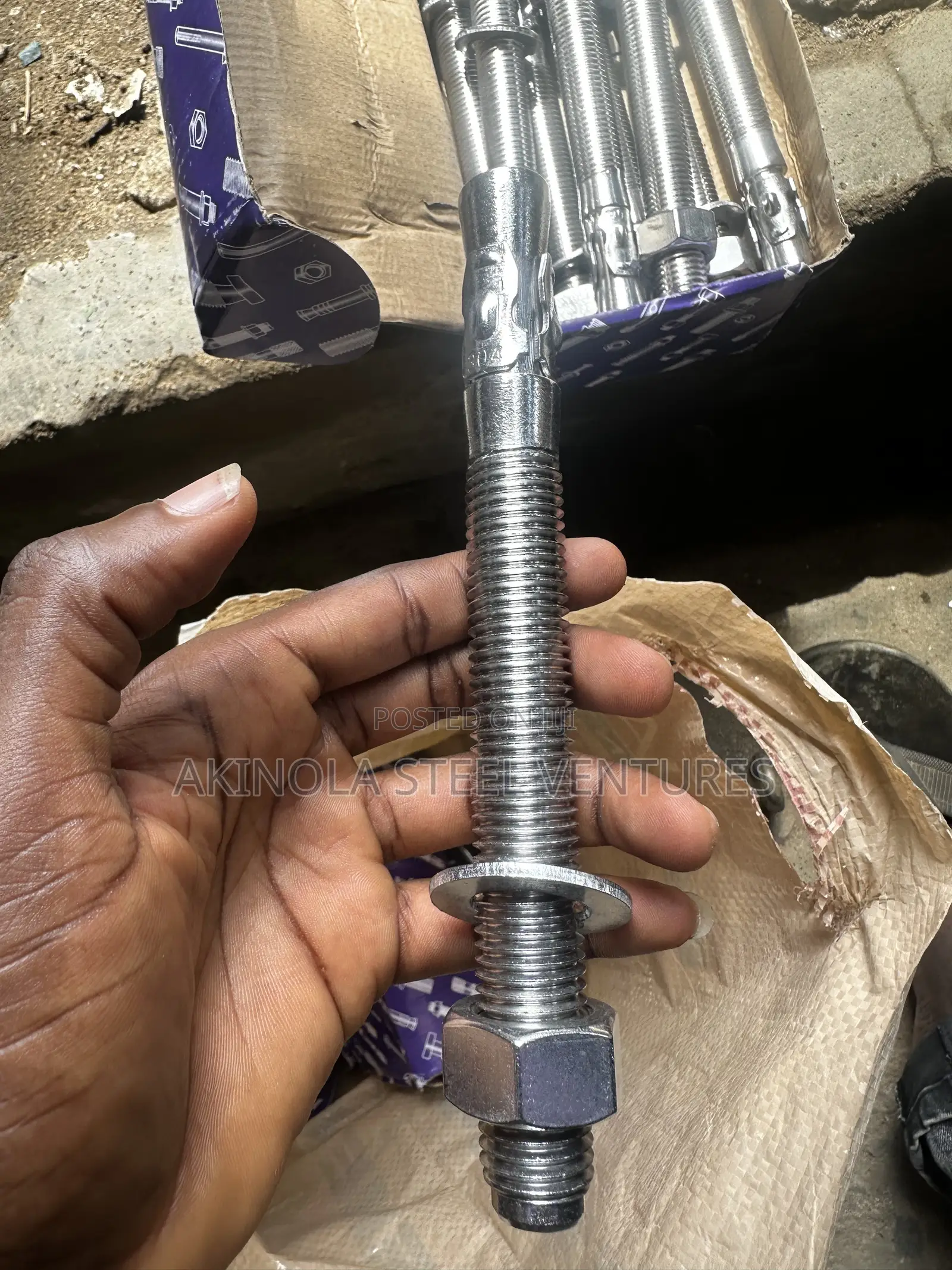 Stainless Anchor Bolt M20 (20mm) X200mm