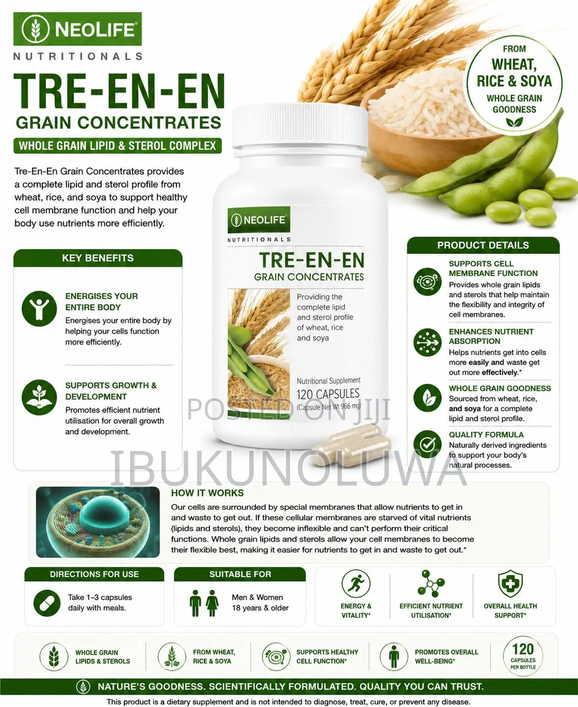 Tre en en Grain Concentrates - 120 Capsules