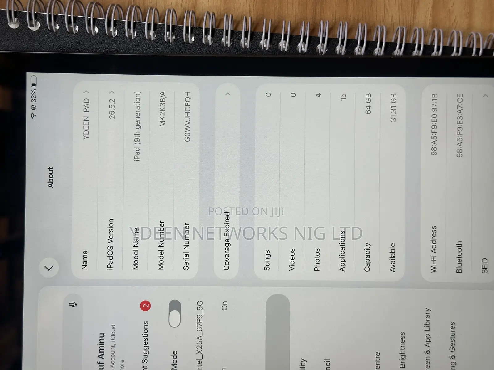 Apple iPad 10.2 (2021) 64 GB Gray