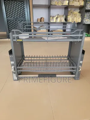 Pull Down Kitchen Plate Rack