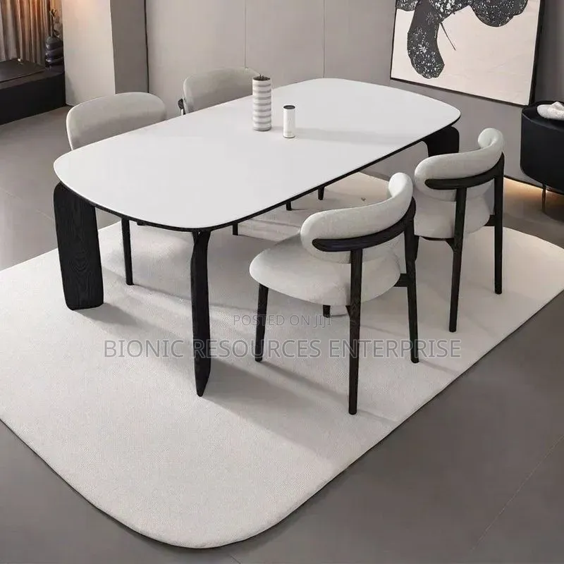 6 Seater Marble Top Dining Table