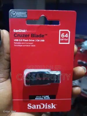 Original SanDisk Cruzer Blade 64GB USB 2.0 Flash Drive