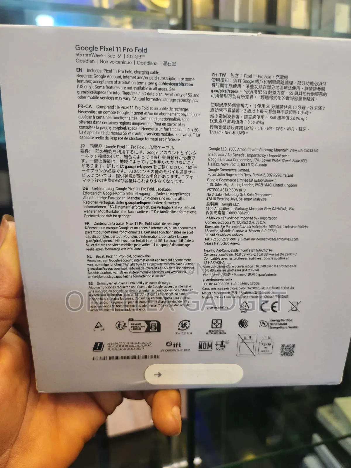 New Google Pixel 11 Pro Fold 256 GB Black