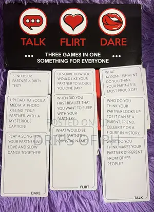 Talk, Flirt, Dare Card Game