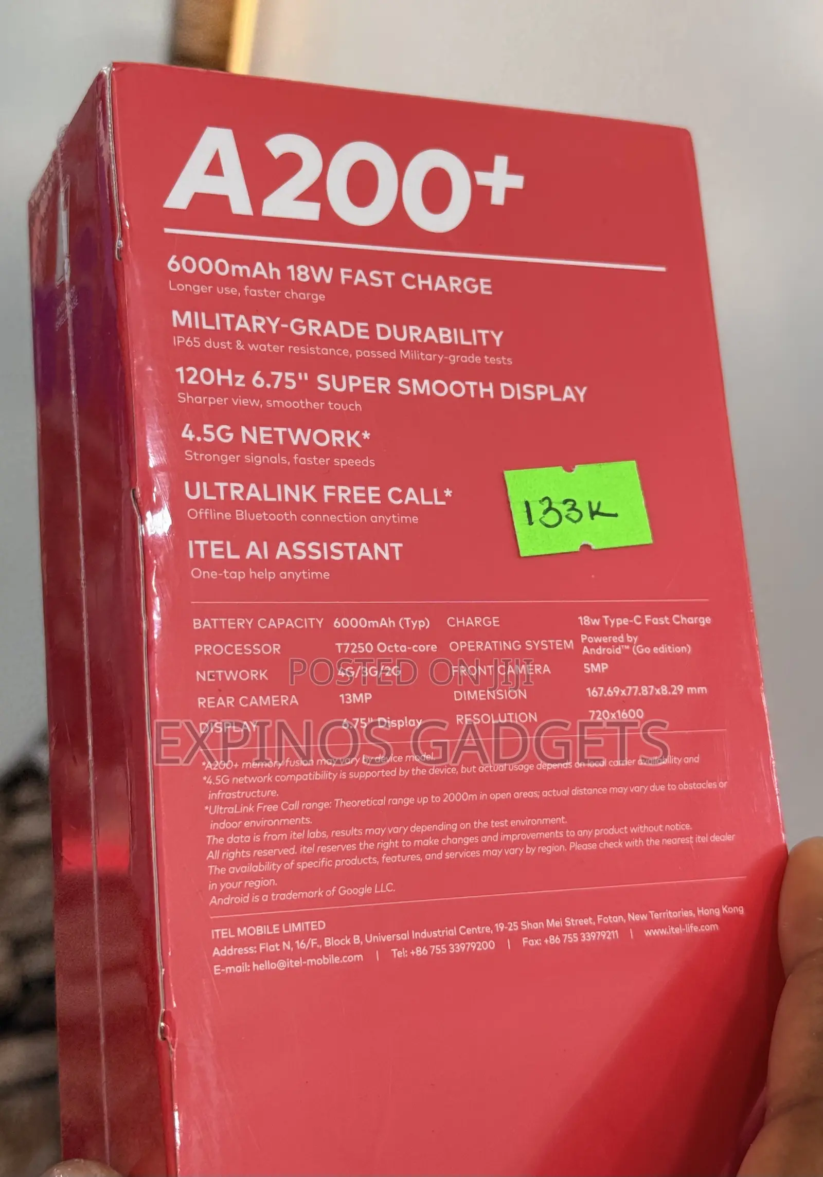 Itel A200+ 64 GB Blue