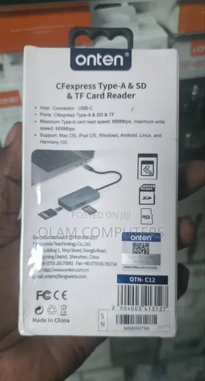 ONTEN CFexpress Type-a SD TF Card Reader OTN-C12