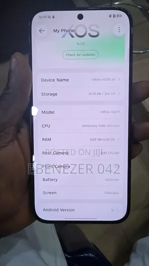 Infinix Note 60 256 GB Black