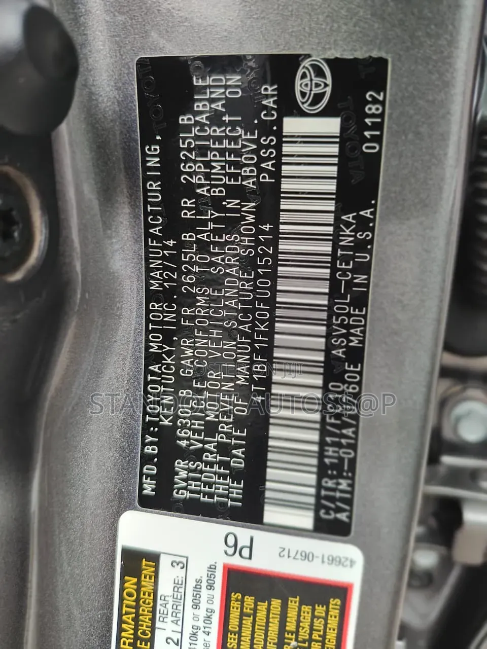 Toyota Camry 2015 Gray