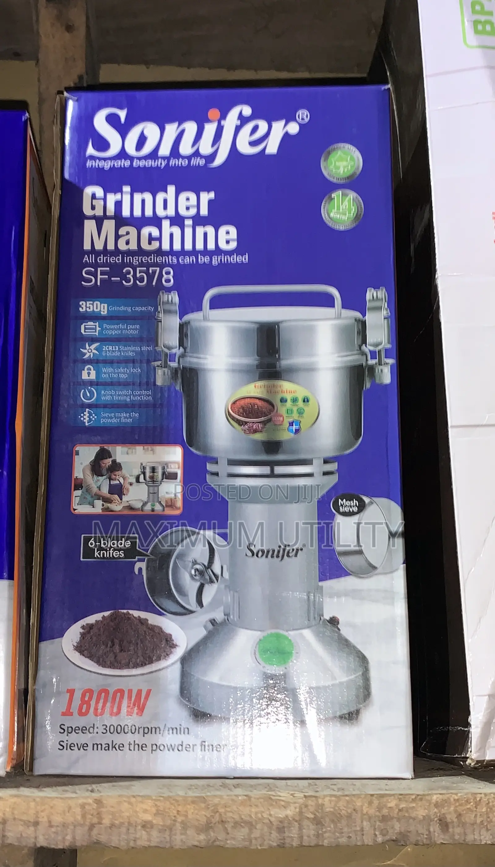 Sonifer 1800 Watts 3000 RPM Speed Grinder Machine
