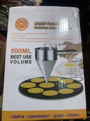 Multifuntional Stainless Steel Batter Dispenser - 600ml