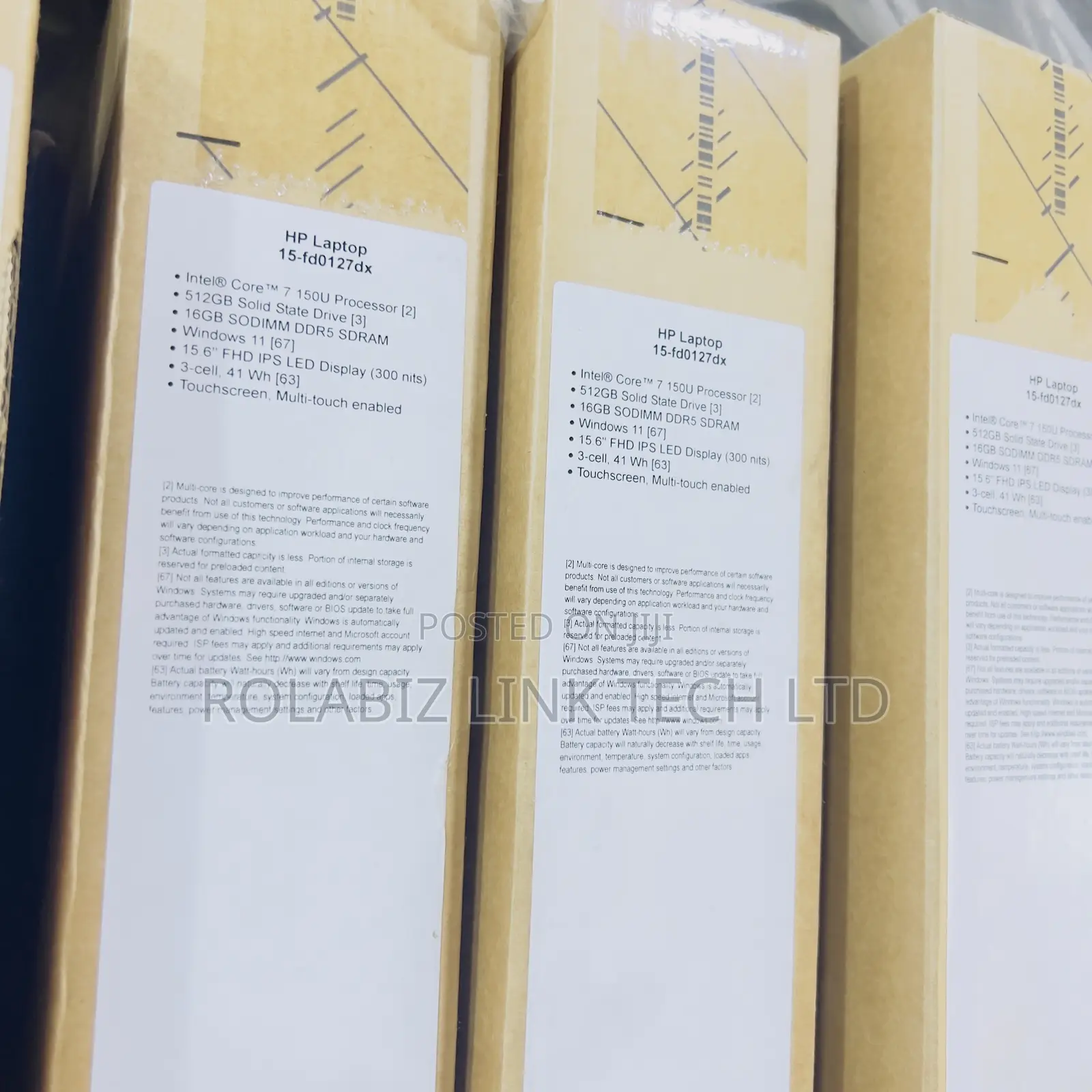New Laptop HP 15-fd1020ns 16GB Intel SSD 512GB