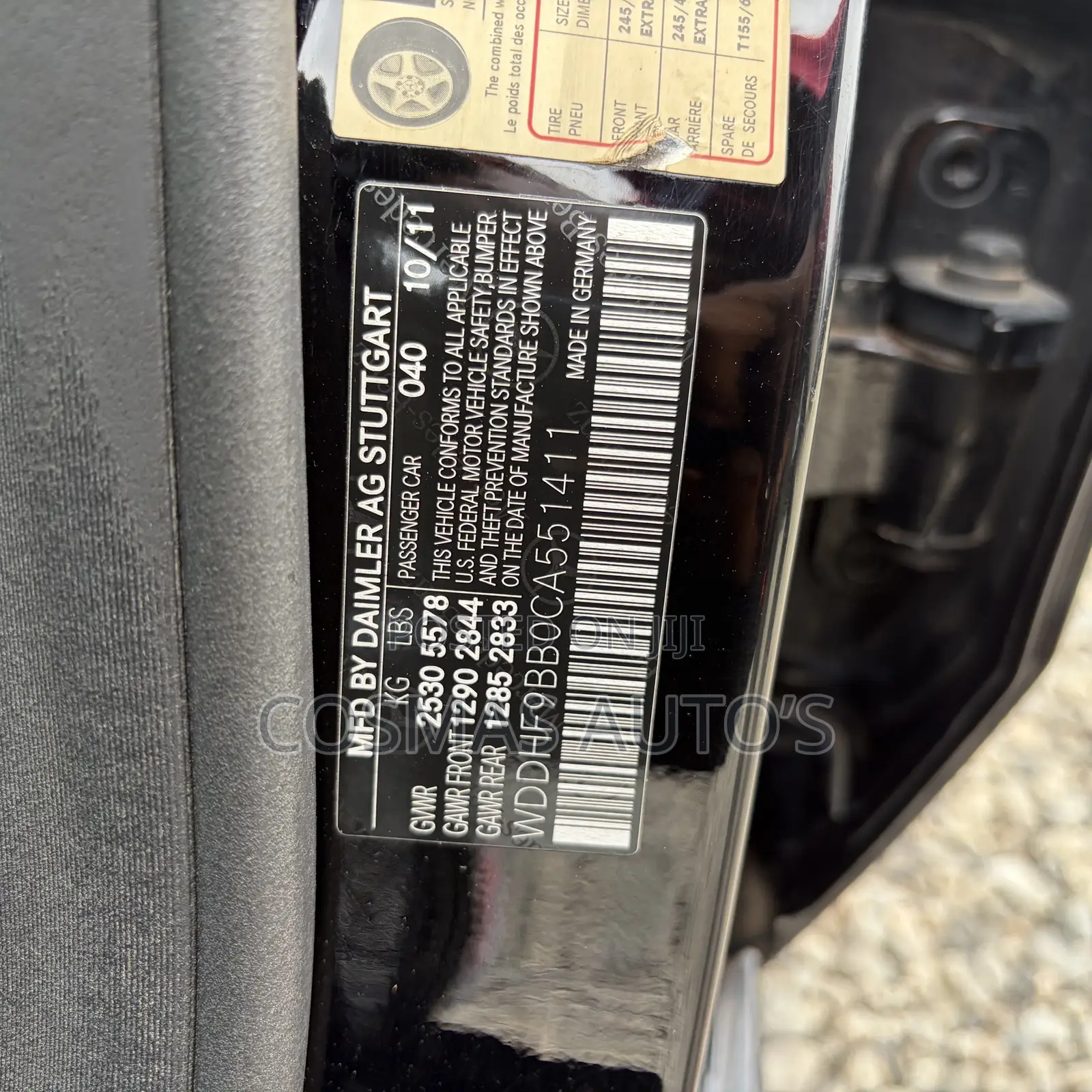 Mercedes-Benz E550 2012 Black