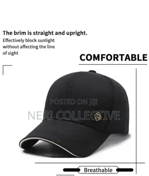 Minimalist Black Men’s Baseball Cap