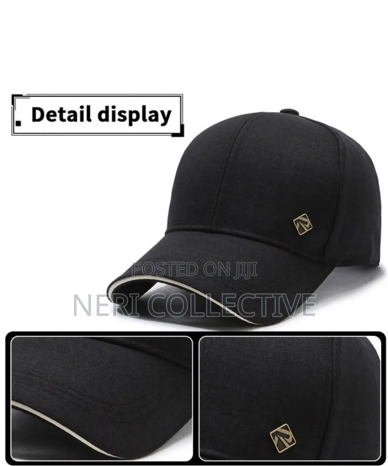 Minimalist Black Men’s Baseball Cap