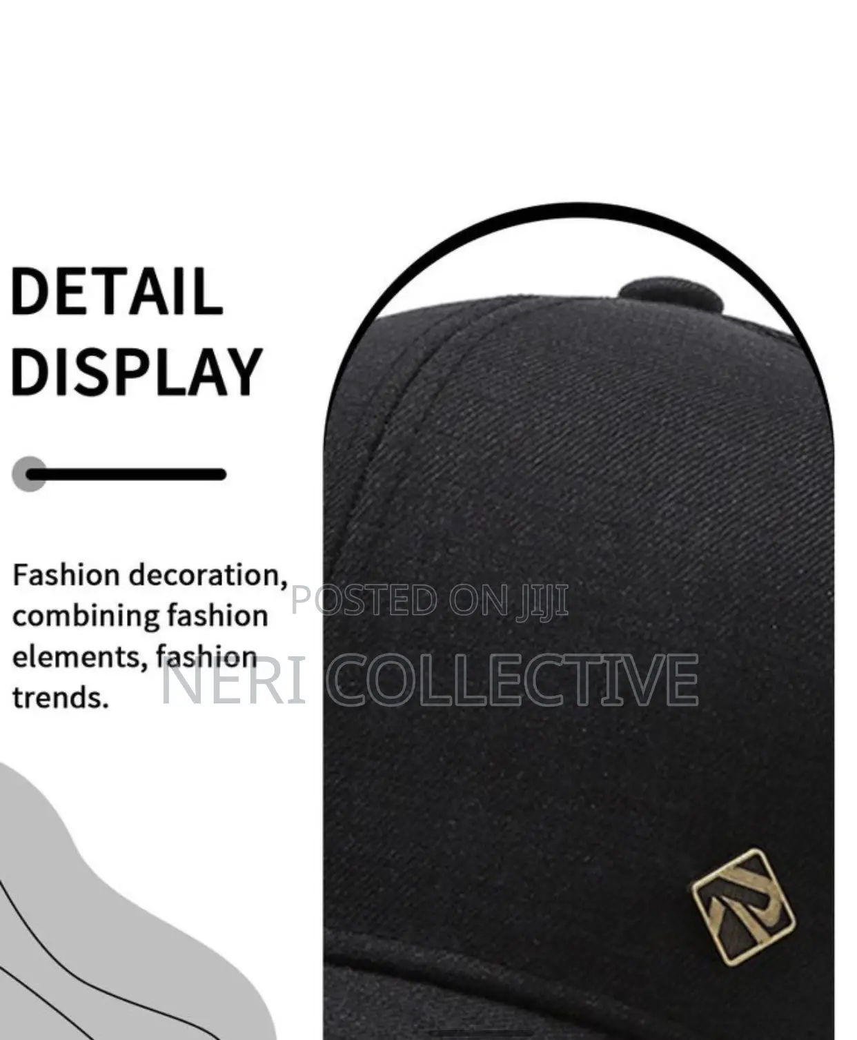 Minimalist Black Men’s Baseball Cap